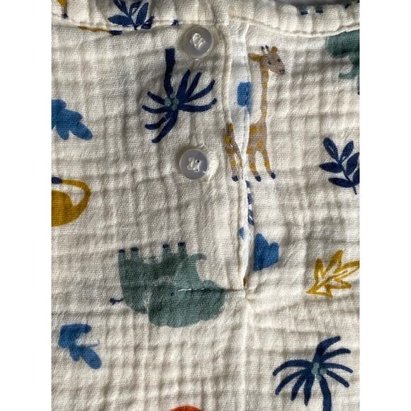 Chick Pea 100% Cotton Gauze Romper Size 3-6 Months - Picture 2 of 4